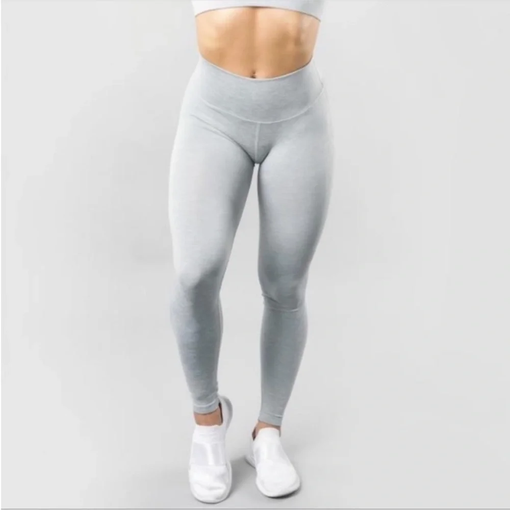 Alphalete Halo Grey Seamless High Waisted Leggings Size XS‎